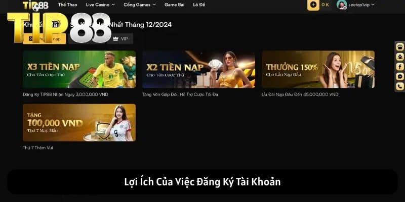 Lợi Ích Của Việc Đăng Ký Tài Khoản